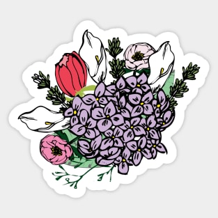 Bouquet bloom Sticker